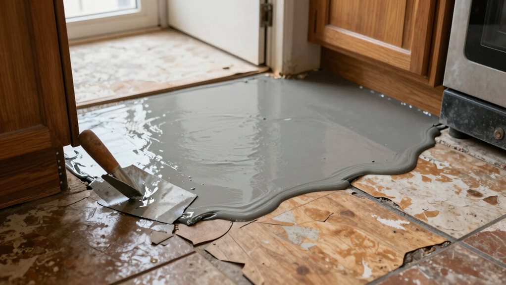 accelerated self leveling floor compound