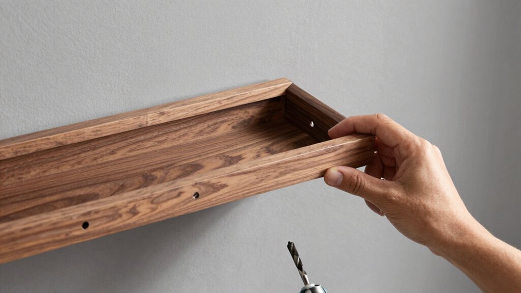 attach frame with lag screws