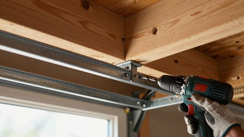 bolt racks to joists