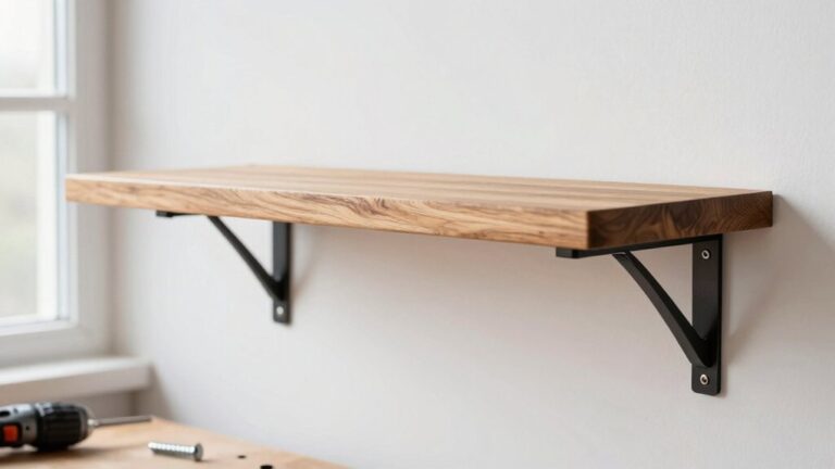 build hidden bracketed shelf
