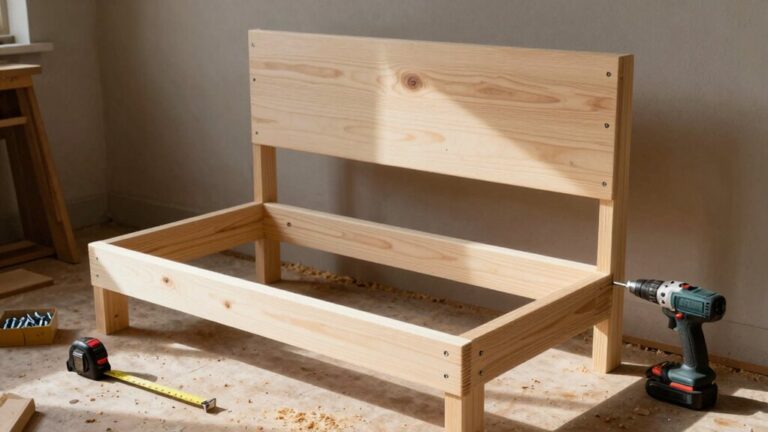 build simple wooden bed frame