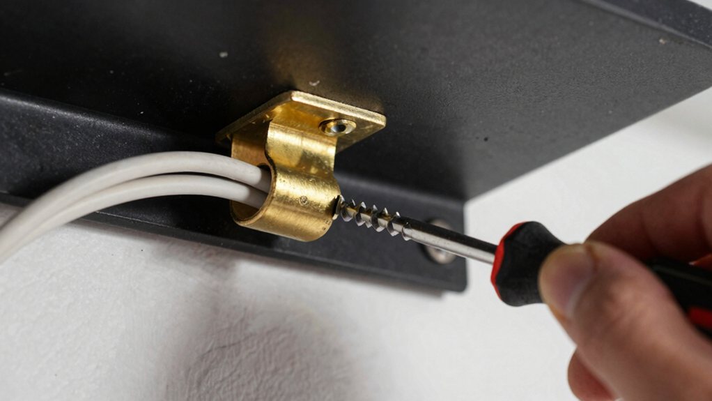 clamp cable leave slack