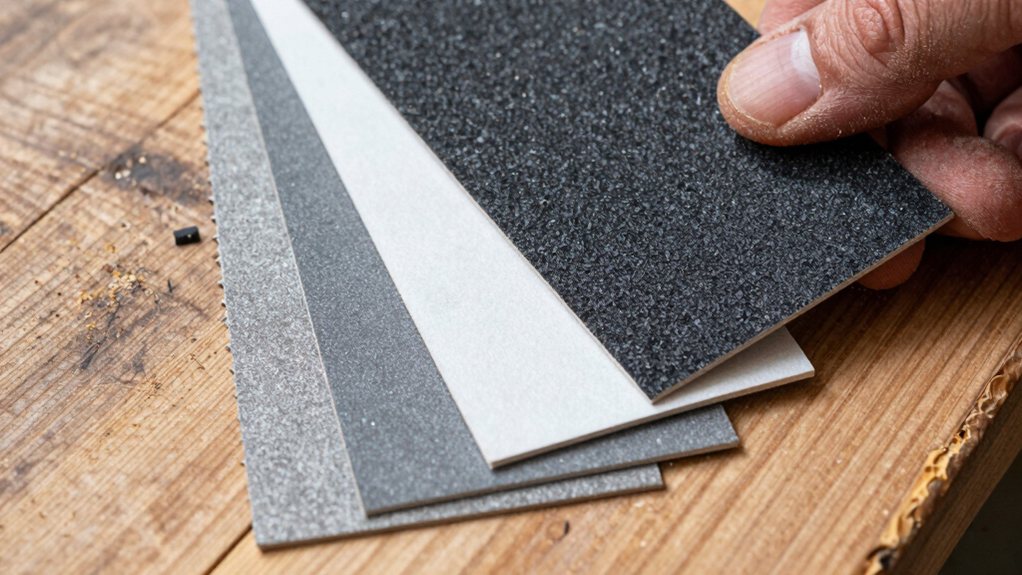 coarse to fine sanding