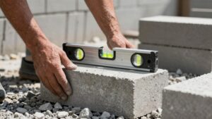 concrete block wall construction