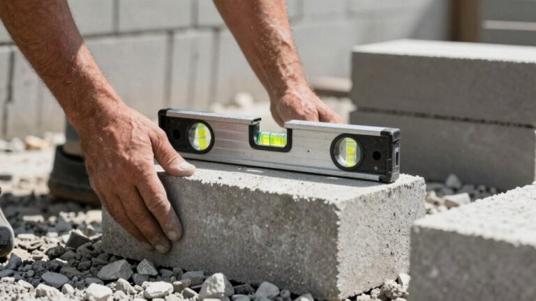concrete block wall construction