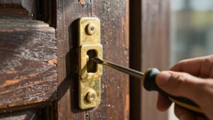correct misaligned door latch