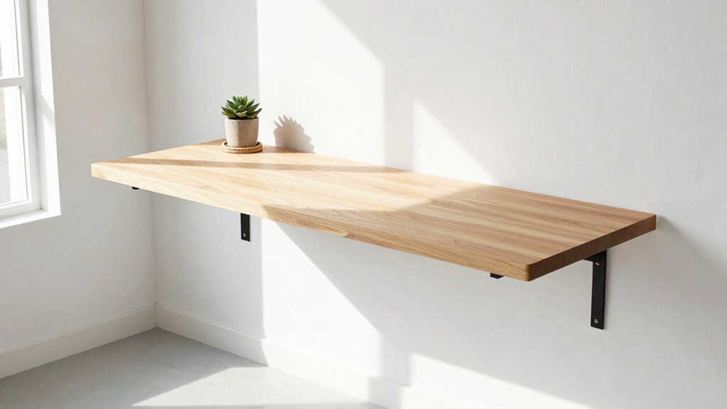 custom floating wall desk