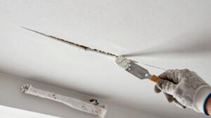 diy ceiling crack repair