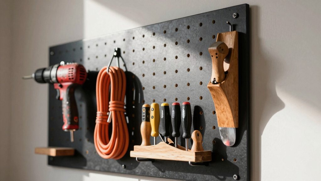 diy pegboard wall organizer