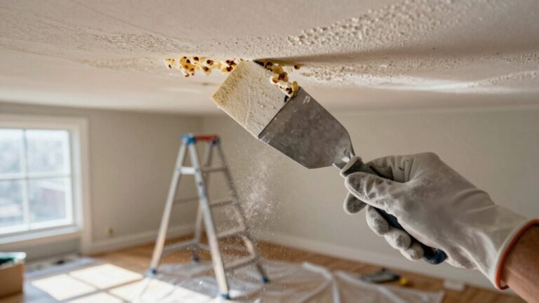 diy popcorn ceiling removal