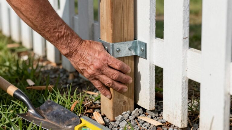 diy wobbly fence fixes