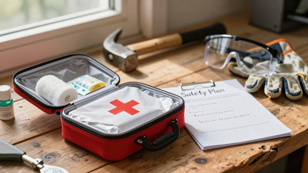 first aid contacts exit