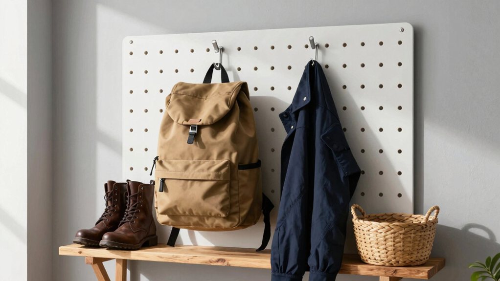 gather hooks shelves bins