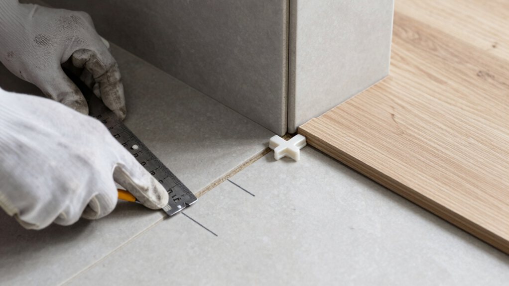 half width corner tile cuts