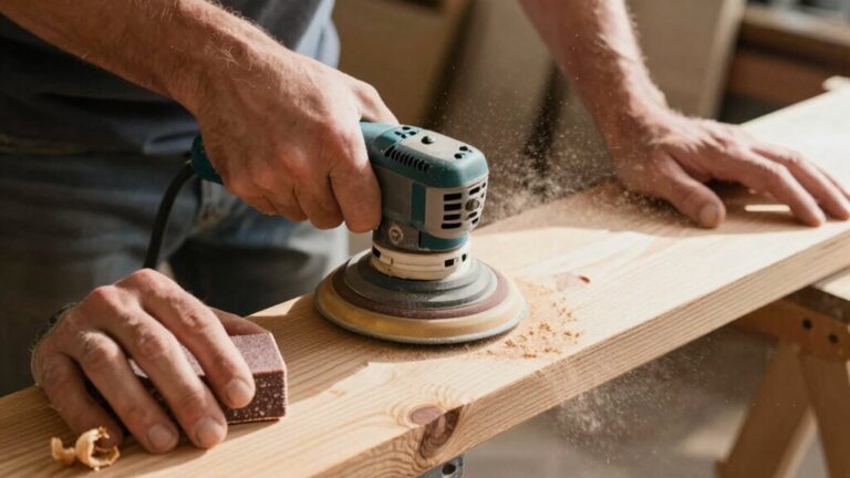 hand vs power sanding