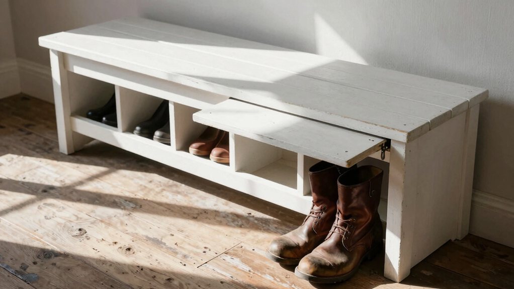 hidden sliding cedar storage