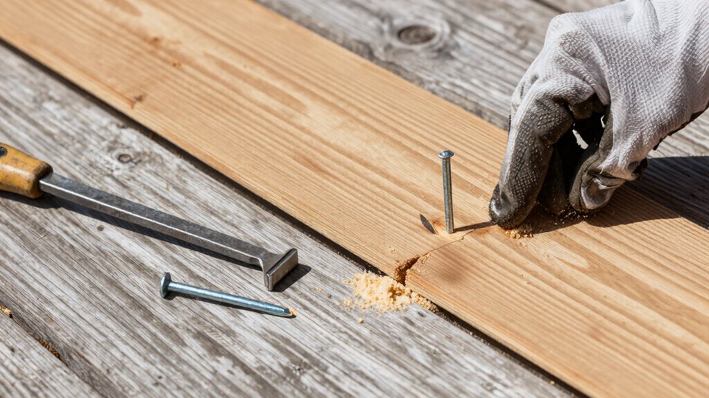 inspect and repair damaged boards