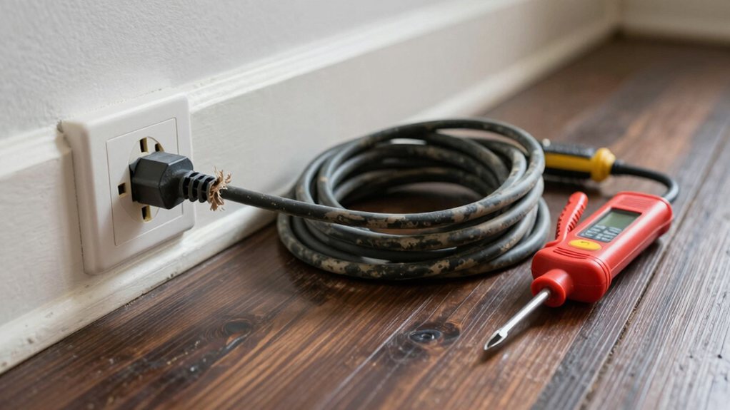 inspect cords replace frayed