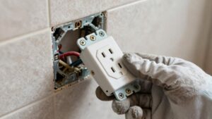 install bathroom kitchen gfci