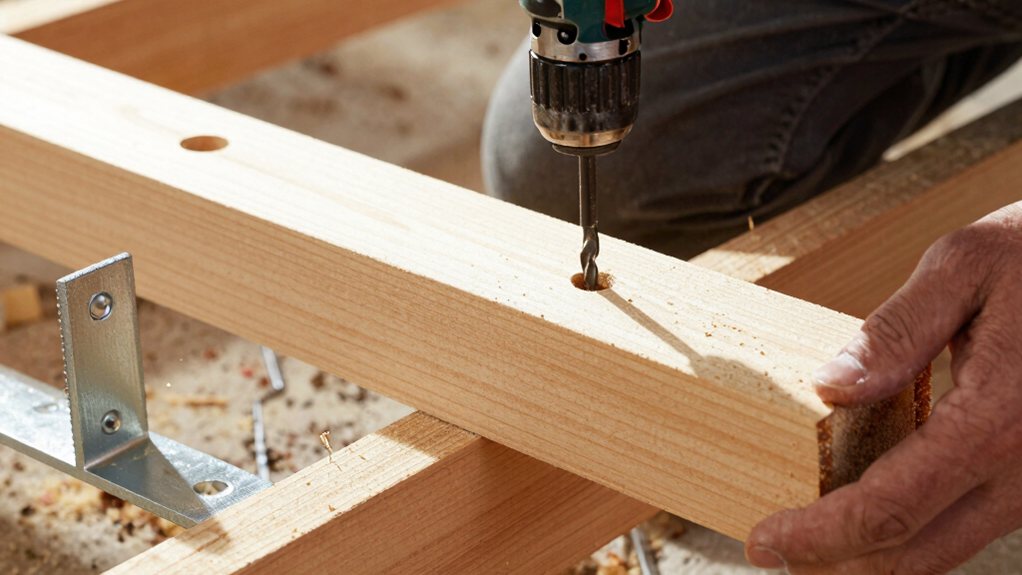 install center 2x4 beam