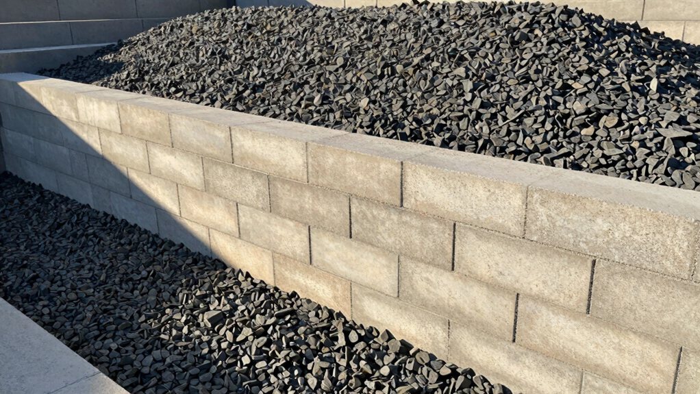 layered compacted gravel cap