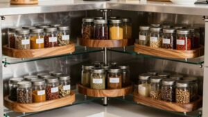 lazy susans for organization