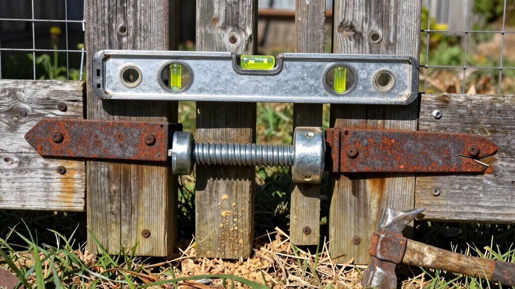 level gate tighten hinges