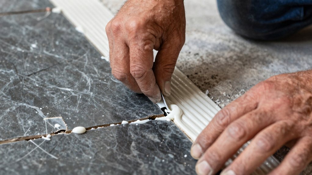 match adhesive and grout