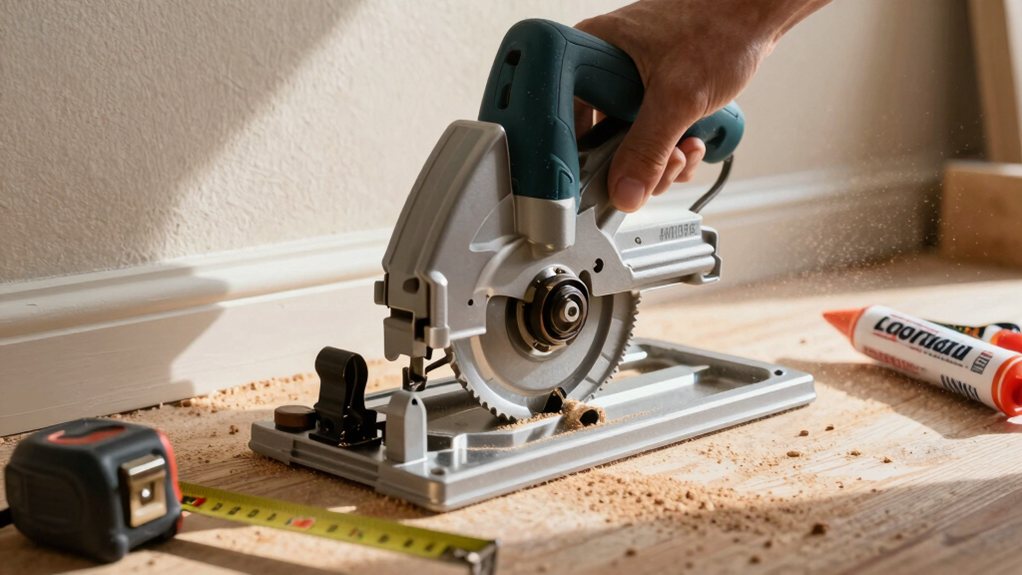 miter saw measuring safety finishing
