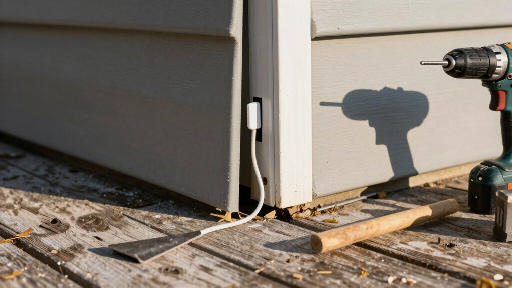 open siding for wiring