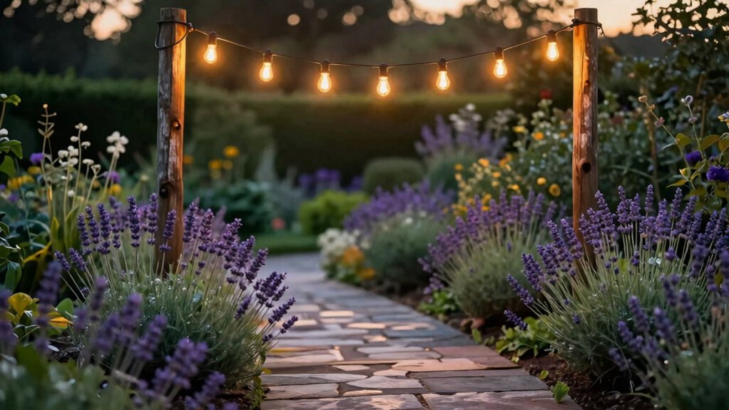 outdoor diy string lighting