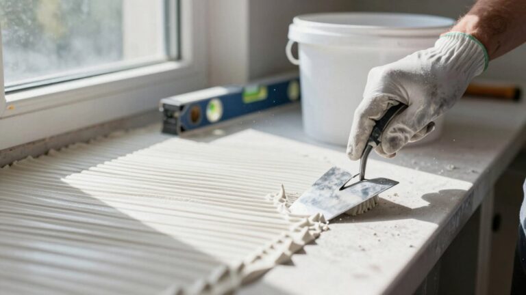 professional kitchen tile preparation