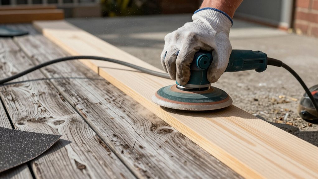 progressive grit sanding process