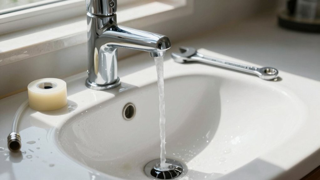 quick bathroom faucet swap