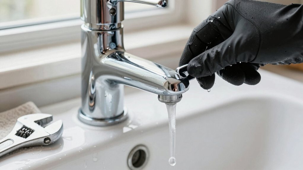 reassemble faucet tighten test