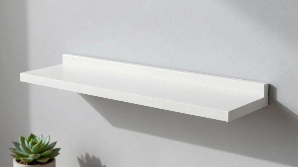 recessed brackets create illusion