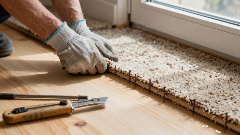 remove carpet prep subfloor