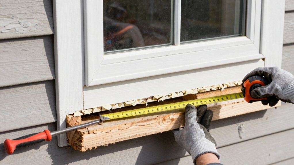 remove trim inspect rot