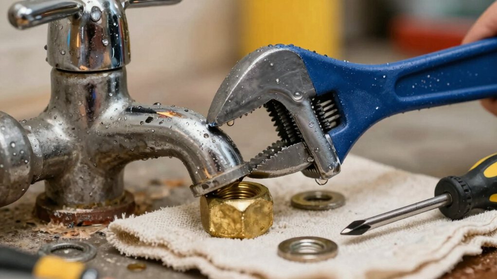 replace worn faucet washer