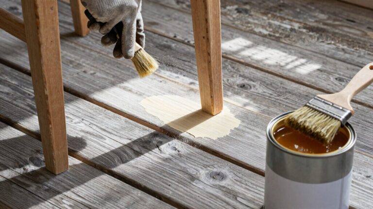 restore outdoor wooden furniture
