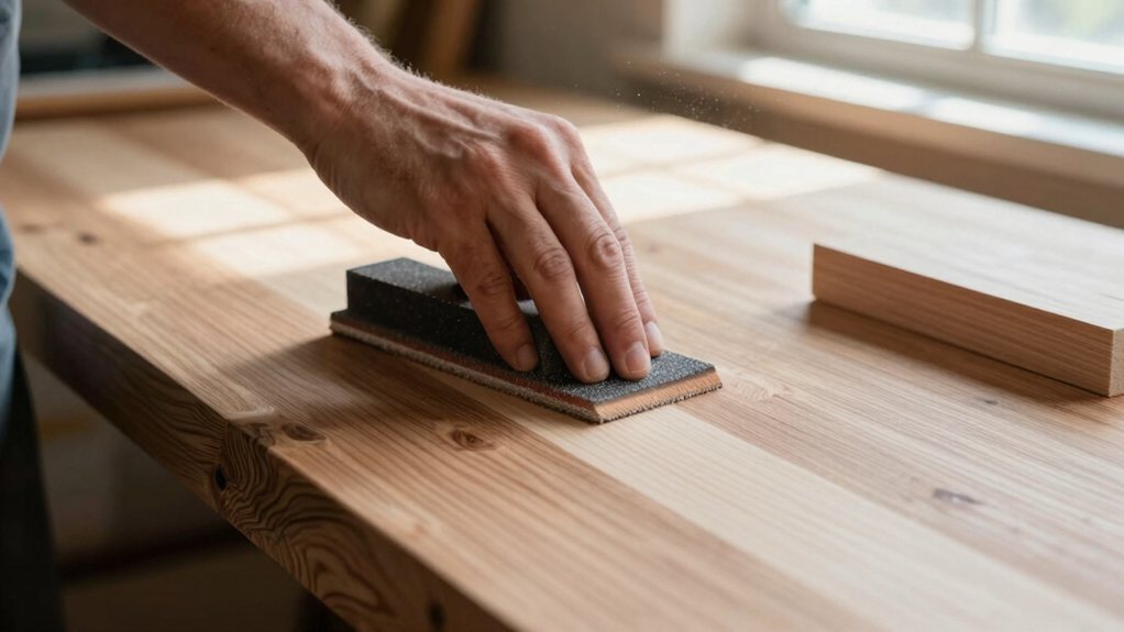 rhythmic sanding reveals silkiness