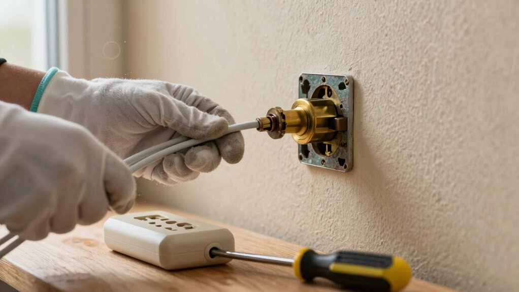 safely replace electrical outlet