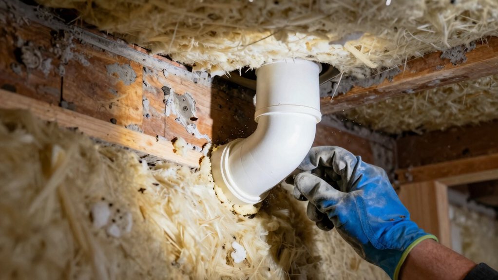 seal flues pipes kneewalls