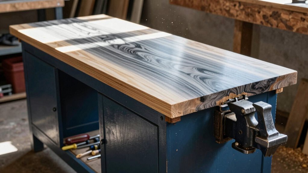 secure solid wood worktop