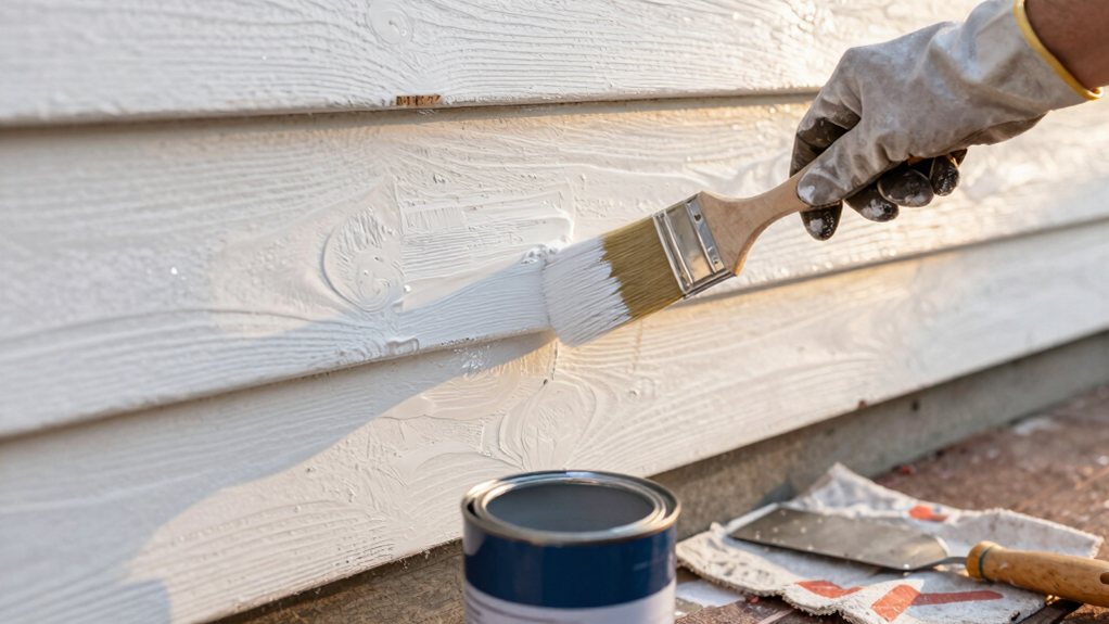 siding preparation and painting