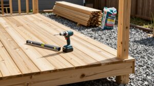 simple deck or patio