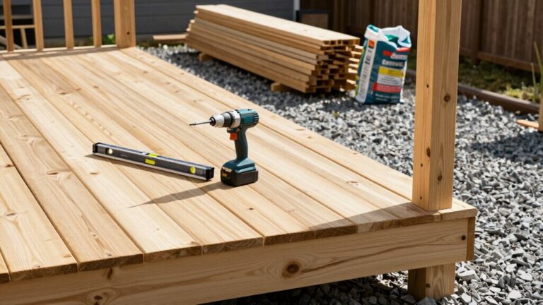 simple deck or patio