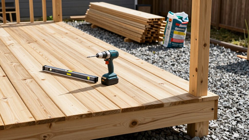 simple deck or patio