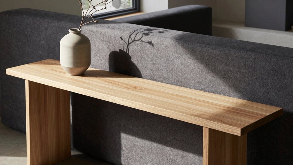 slim console maximizes space
