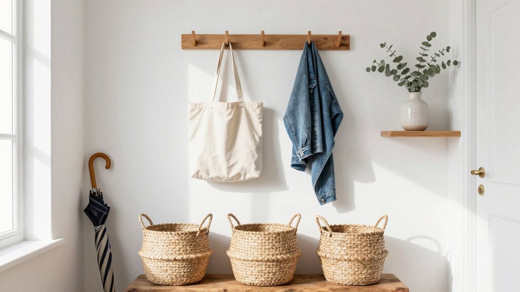 tool free budget mudroom makeover